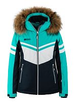 Куртка женская HE 9219 цвет №1003 енот